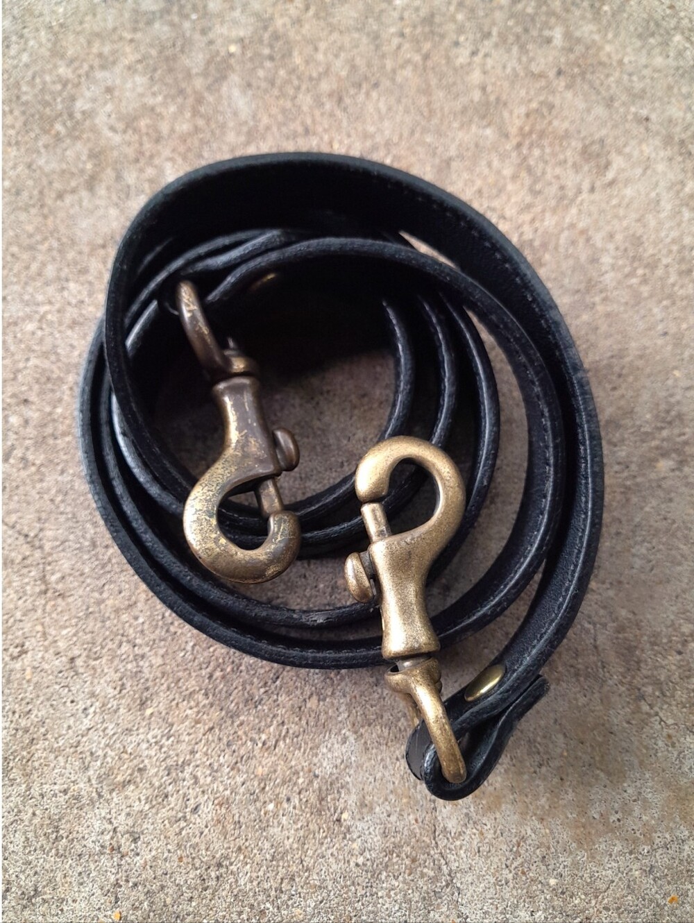 vintage 90s black leather replacement strap